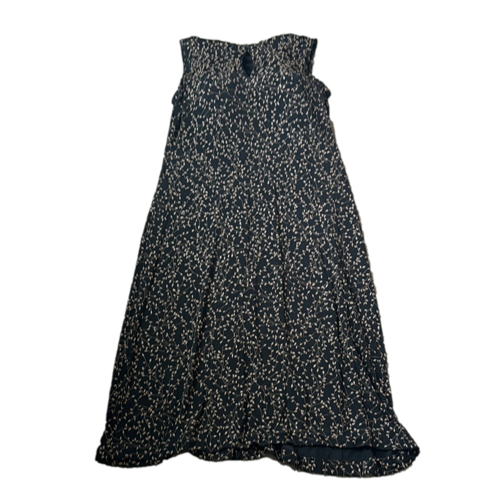 Coldwater Creek Black/Tan Leaf Print Dress SIZE 16